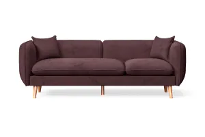 Florence 3 Seater Sofa Grape Velvet