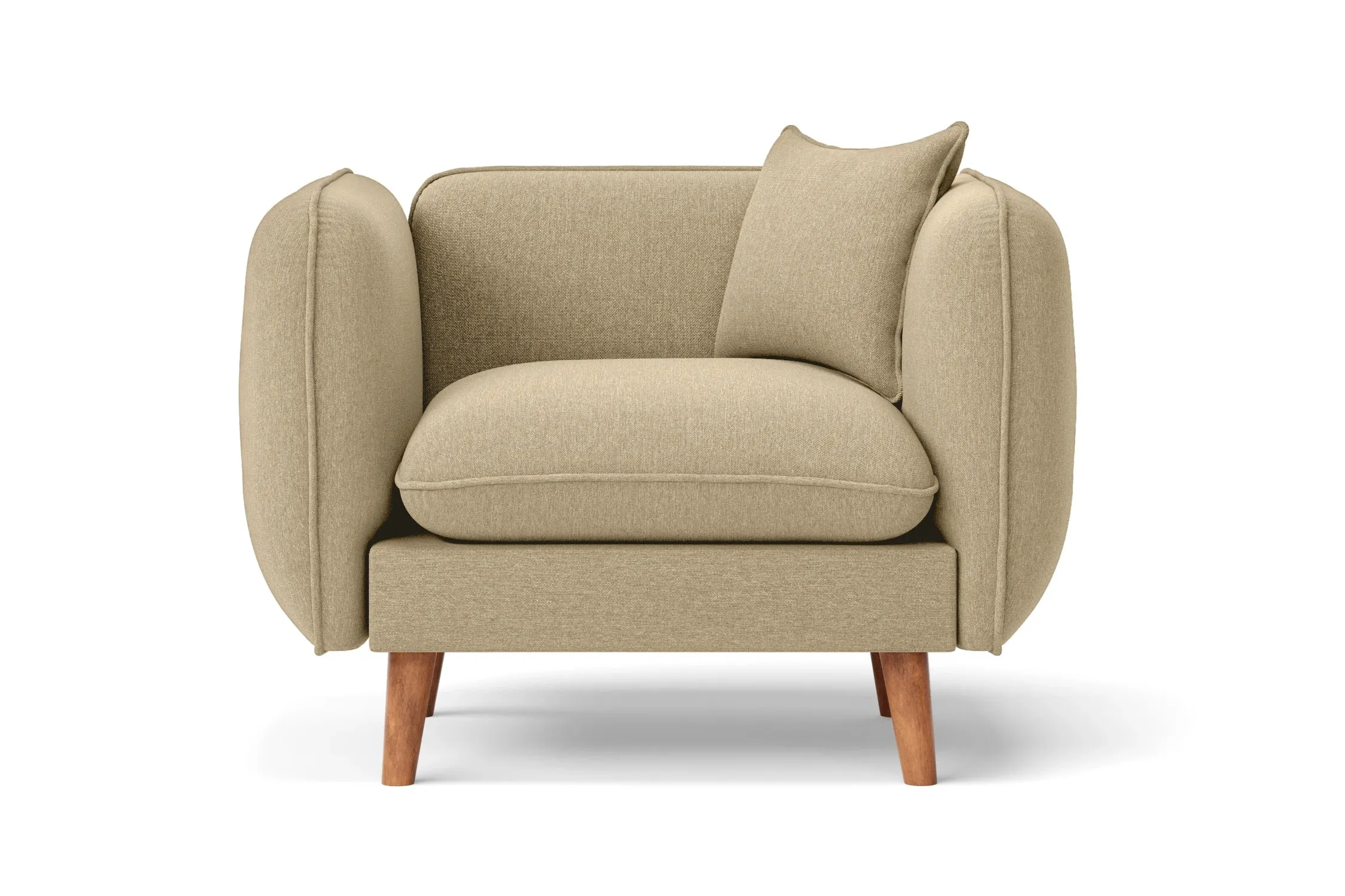 Florence Armchair Beige Linen Fabric