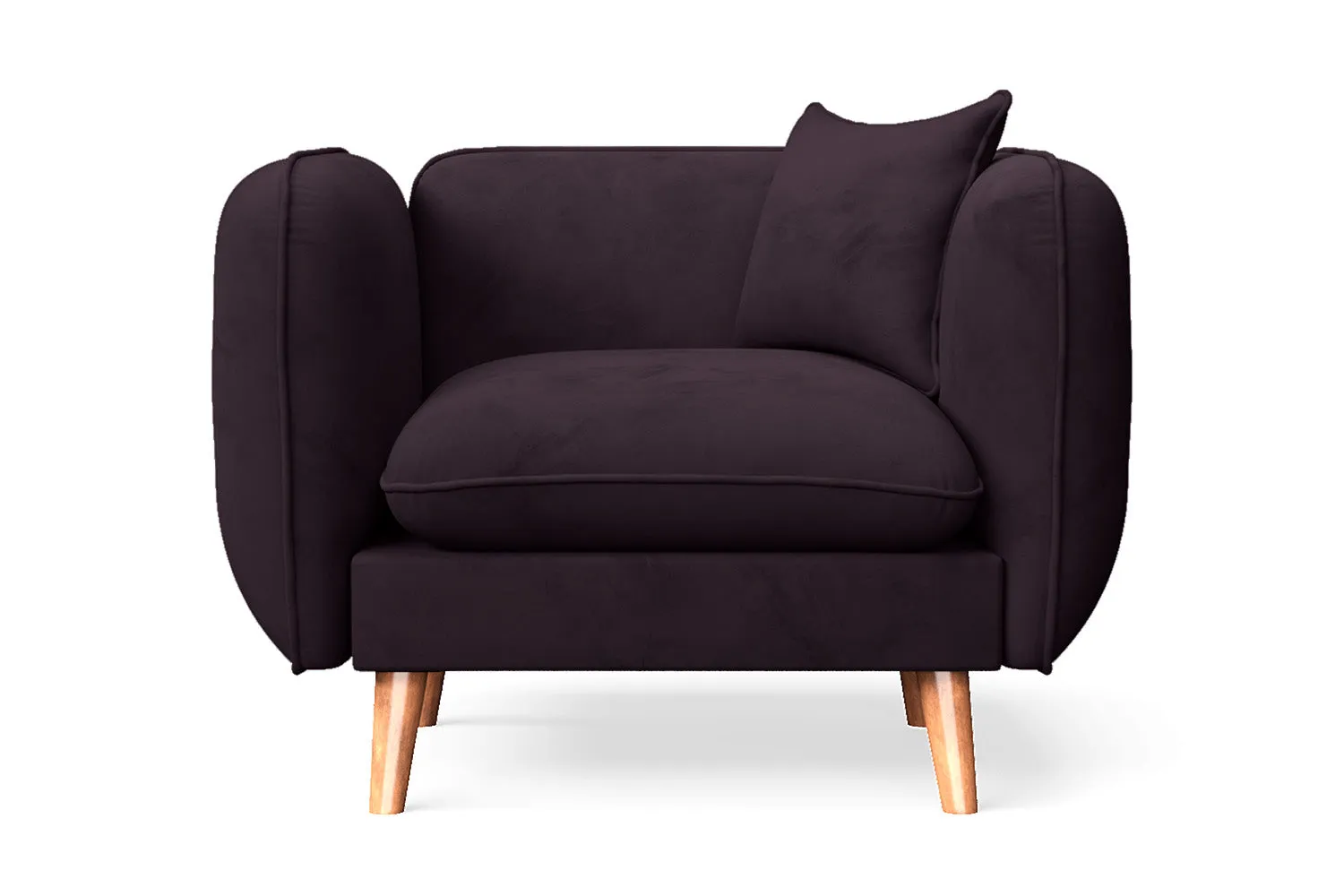 Florence Armchair Purple Velvet