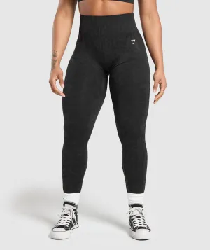 Gymshark Adapt Safari Seamless Leggings - Black/Asphalt Grey