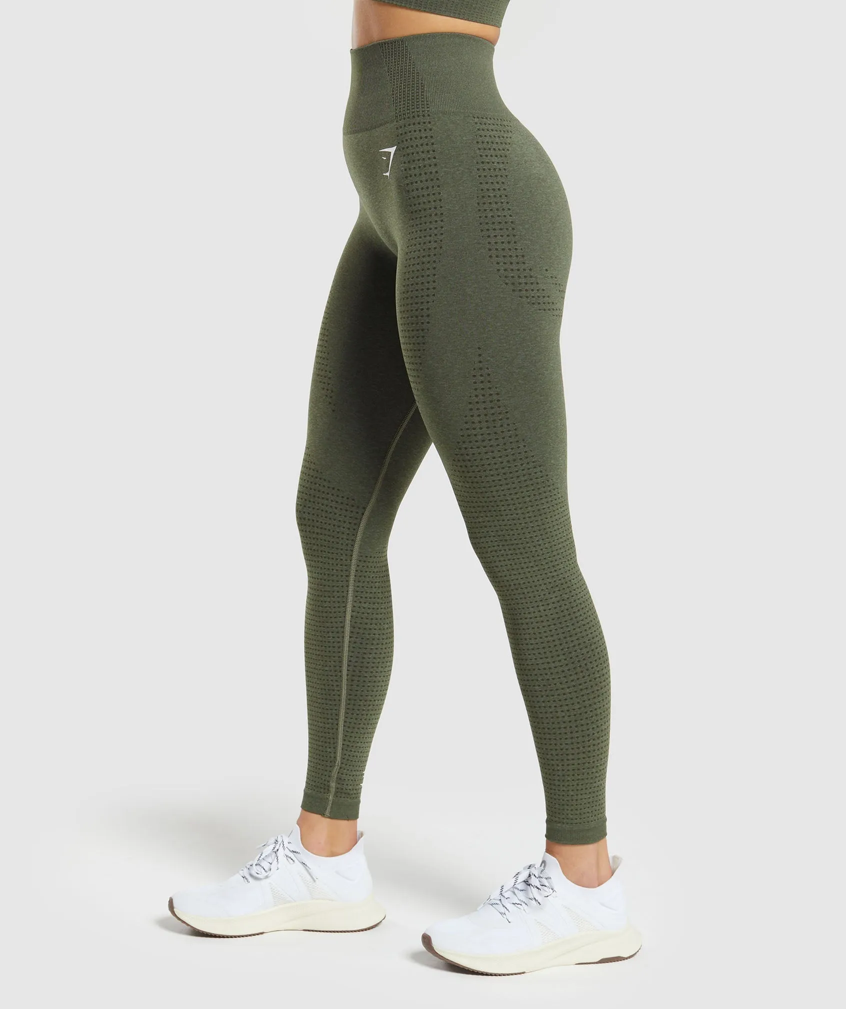 Gymshark Vital Seamless 2.0 Leggings - Base Green Marl