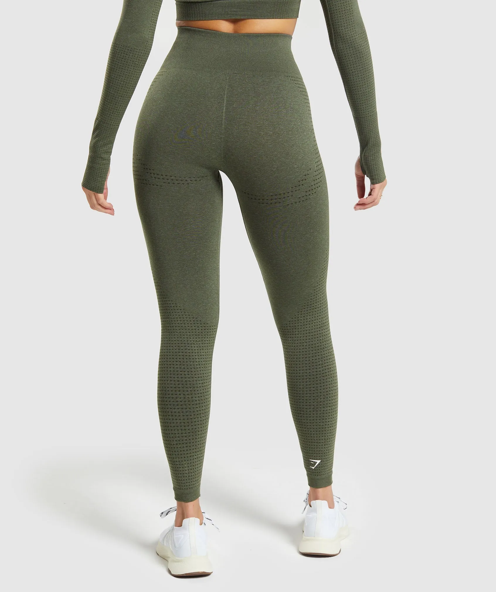 Gymshark Vital Seamless 2.0 Leggings - Base Green Marl