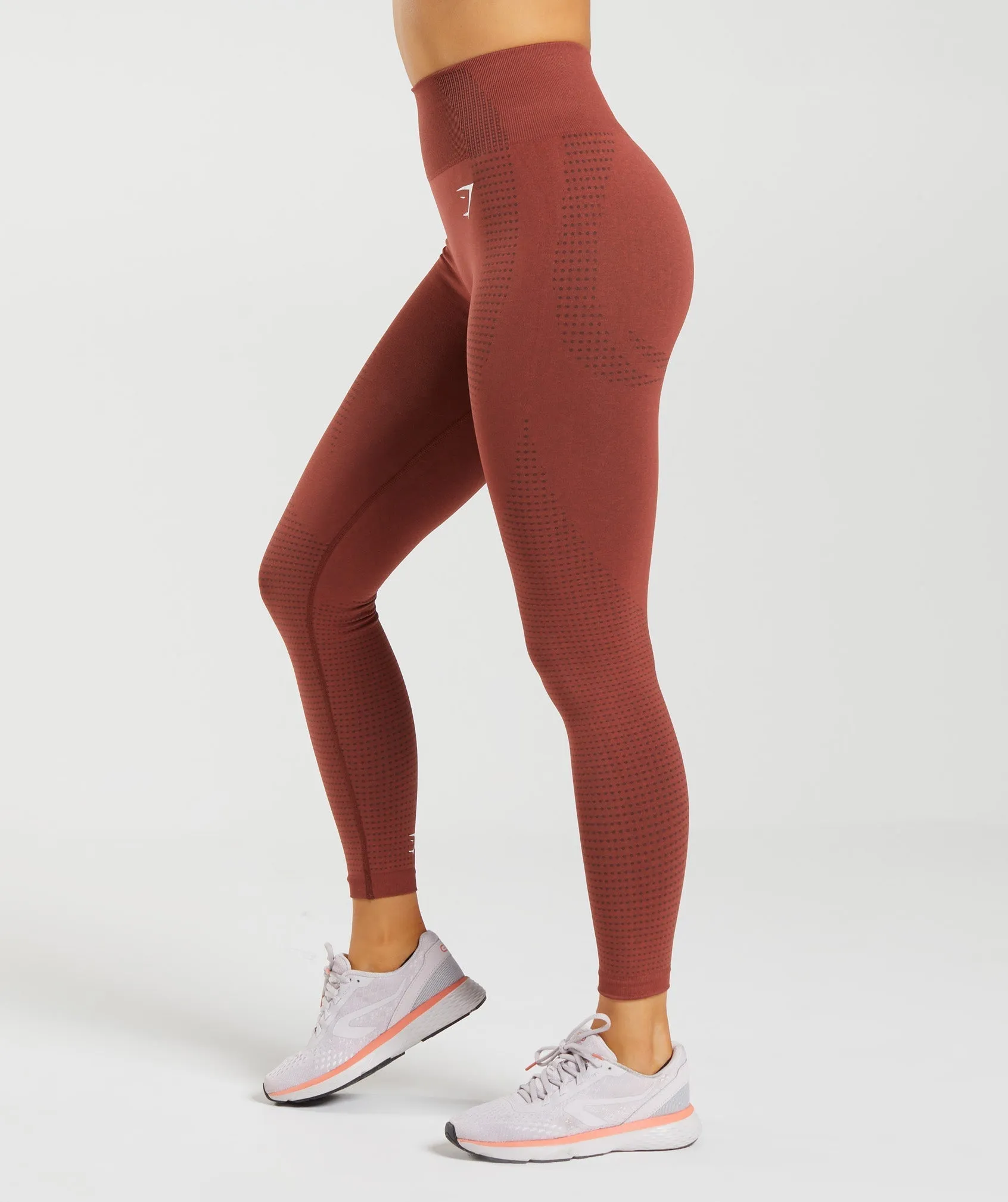 Gymshark Vital Seamless 2.0 Leggings - Brick Red Marl