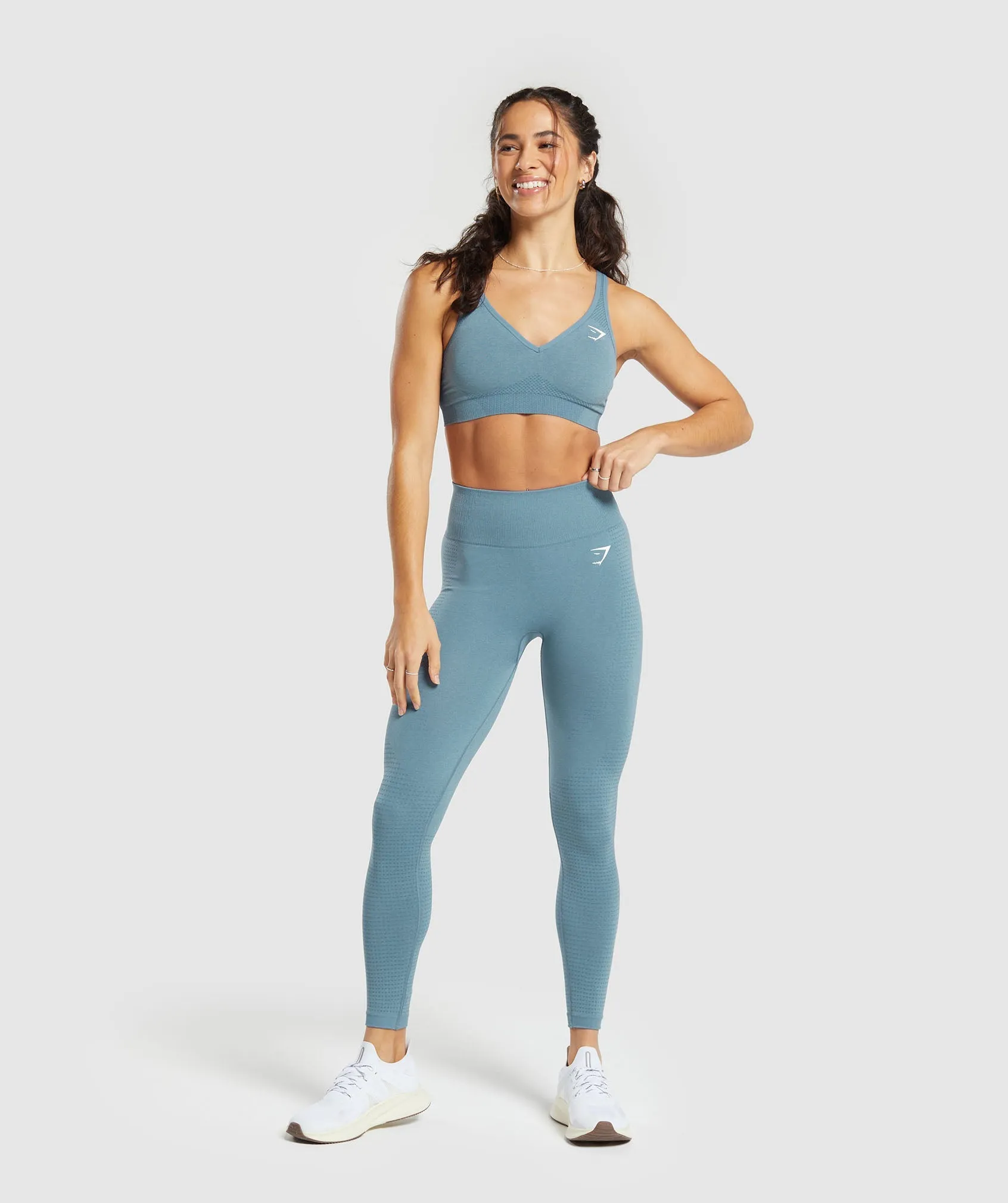 Gymshark Vital Seamless 2.0 Leggings - Faded Blue Marl