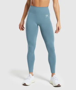 Gymshark Vital Seamless 2.0 Leggings - Faded Blue Marl