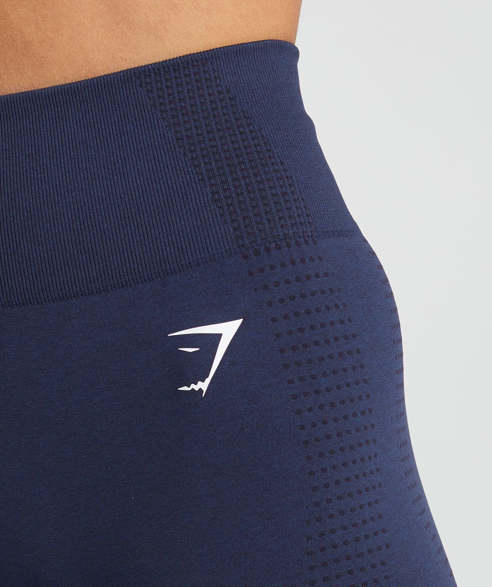 Gymshark Vital Seamless 7" Shorts - Heavy Blue/ Marl