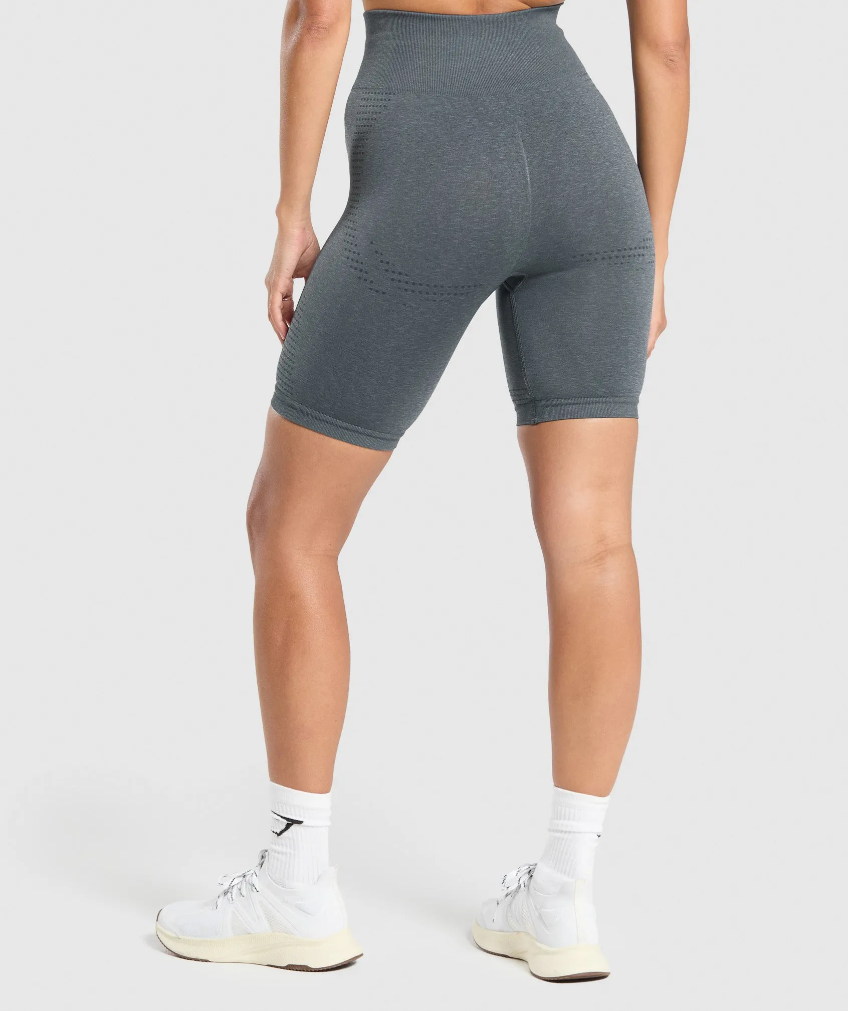 Gymshark Vital Seamless 7" Shorts - Strong Grey/ Marl