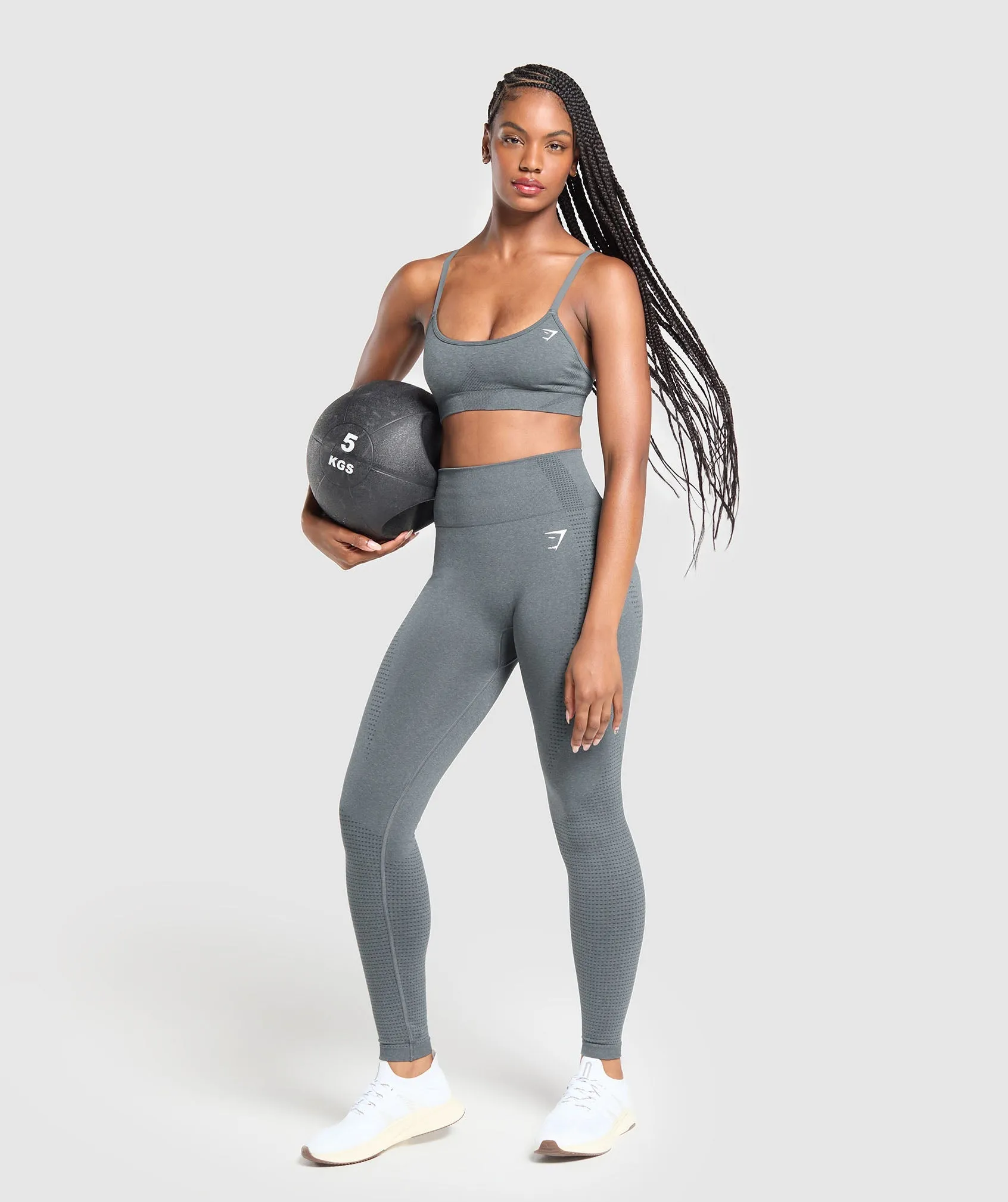 Gymshark Vital Seamless Tall Leggings - Strong Grey Marl