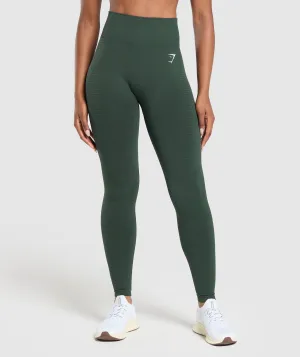 Gymshark Vital Seamless Tall Leggings - Woodland Green Marl