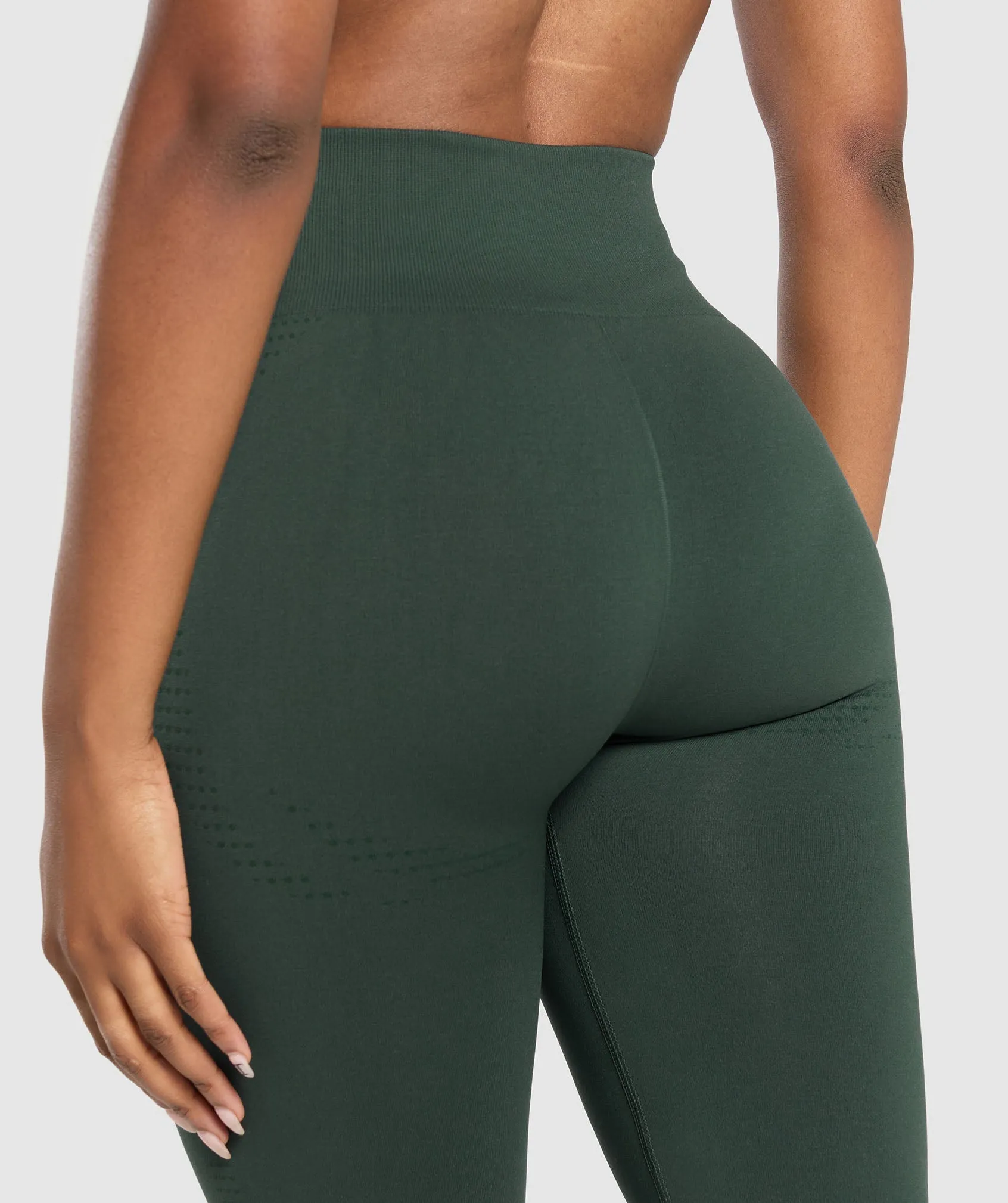 Gymshark Vital Seamless Tall Leggings - Woodland Green Marl