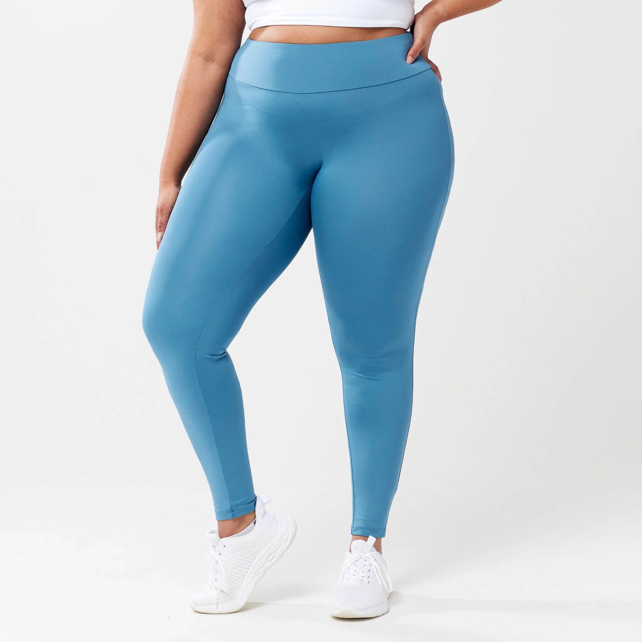 High-Rise Leggings - Blue