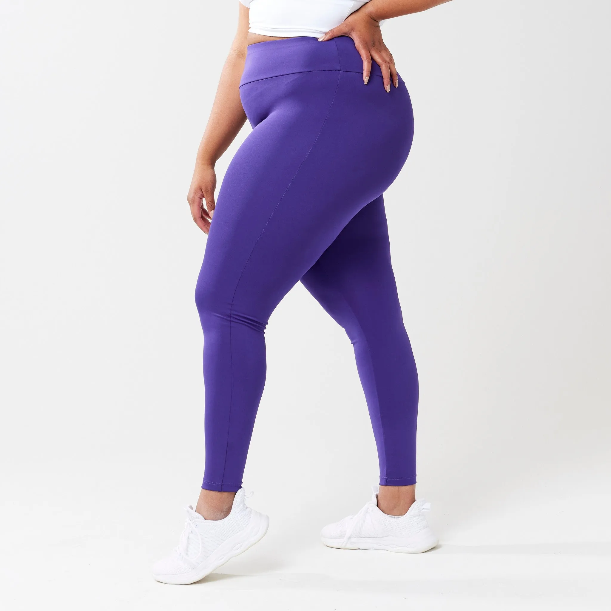 High-Rise Leggings - Purple