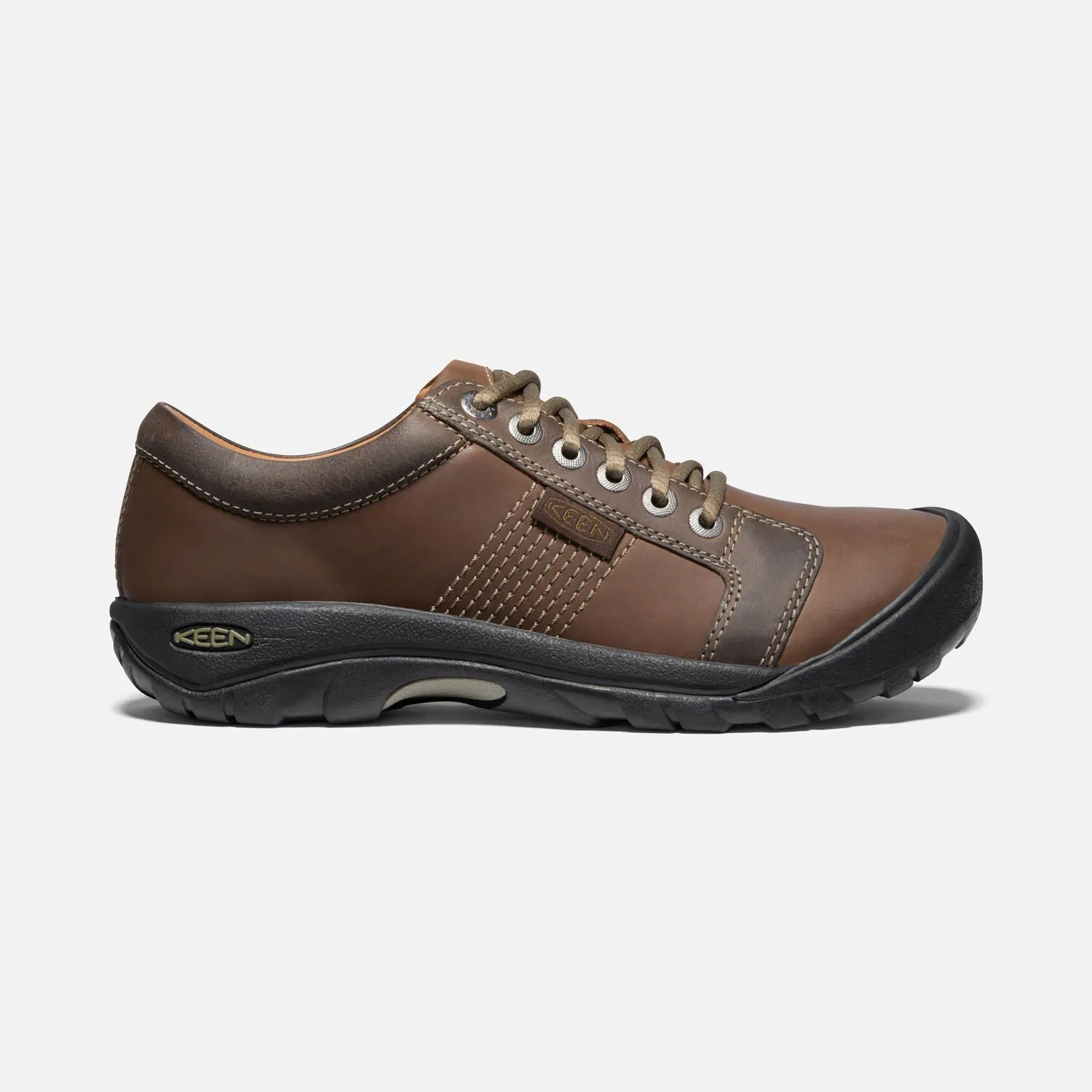 Keen Men's Austin Chocolate Brown Leather