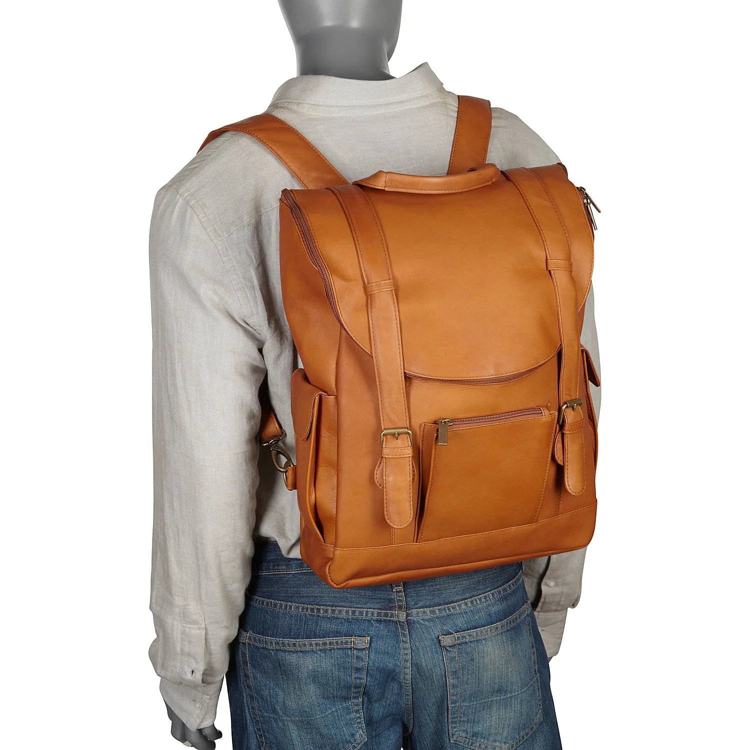 Le Donne Leather Classic Laptop Backpack