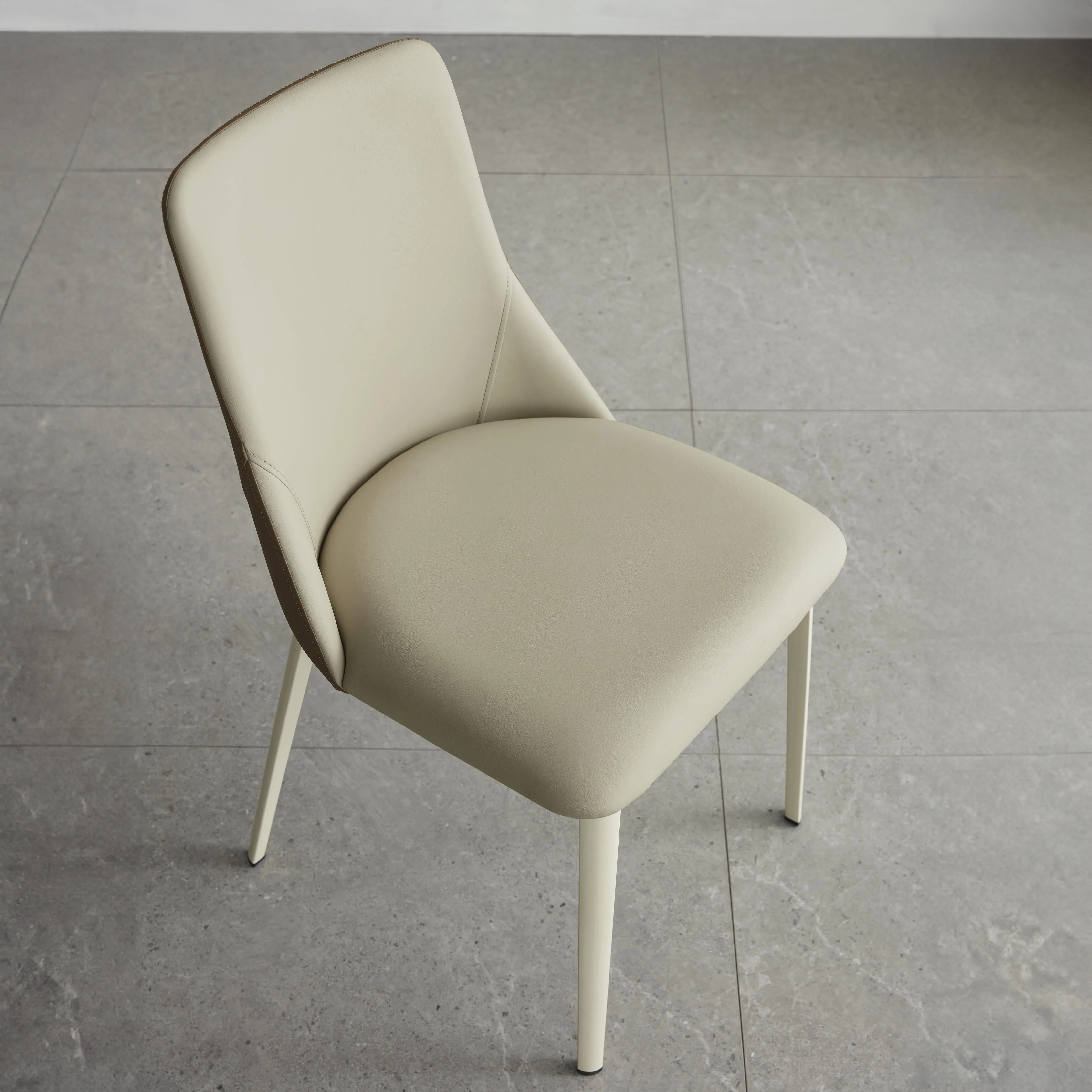 LISHA White Cream Dining Chair