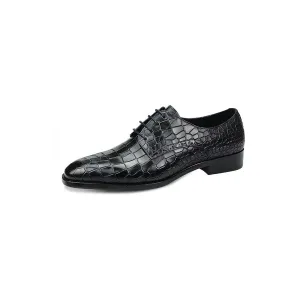 Luxury Elegant CrocLeather Brogue Shoes