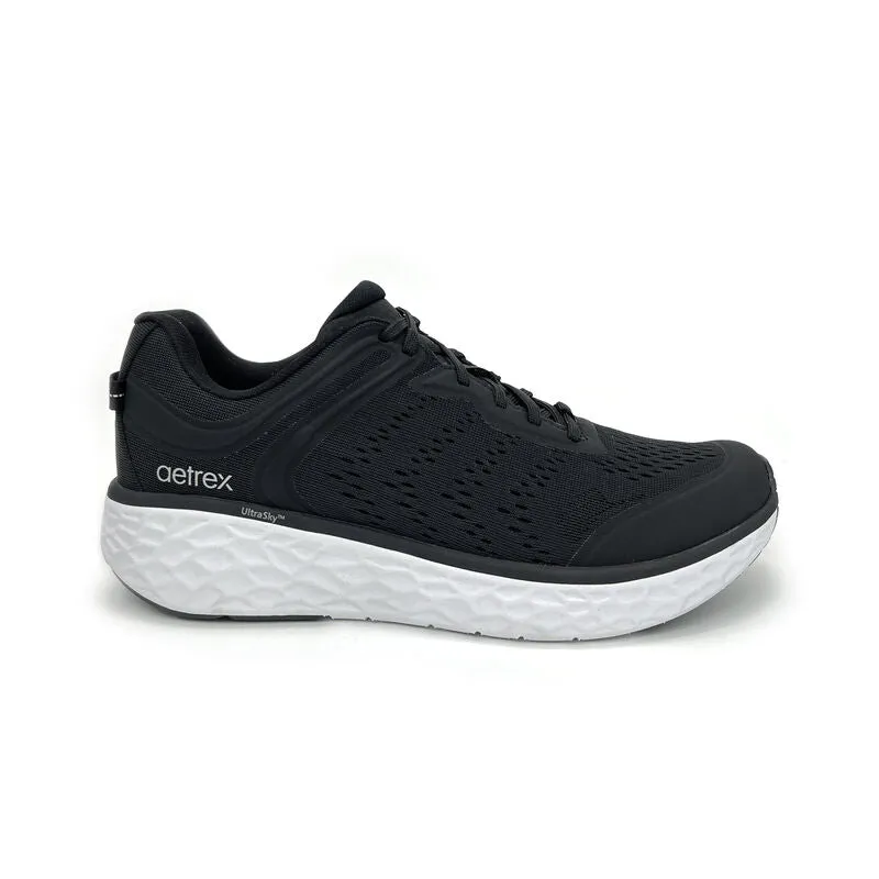 MEN'S AETREX CHASE ARCH SUPPORT SNEAKER | BLACK