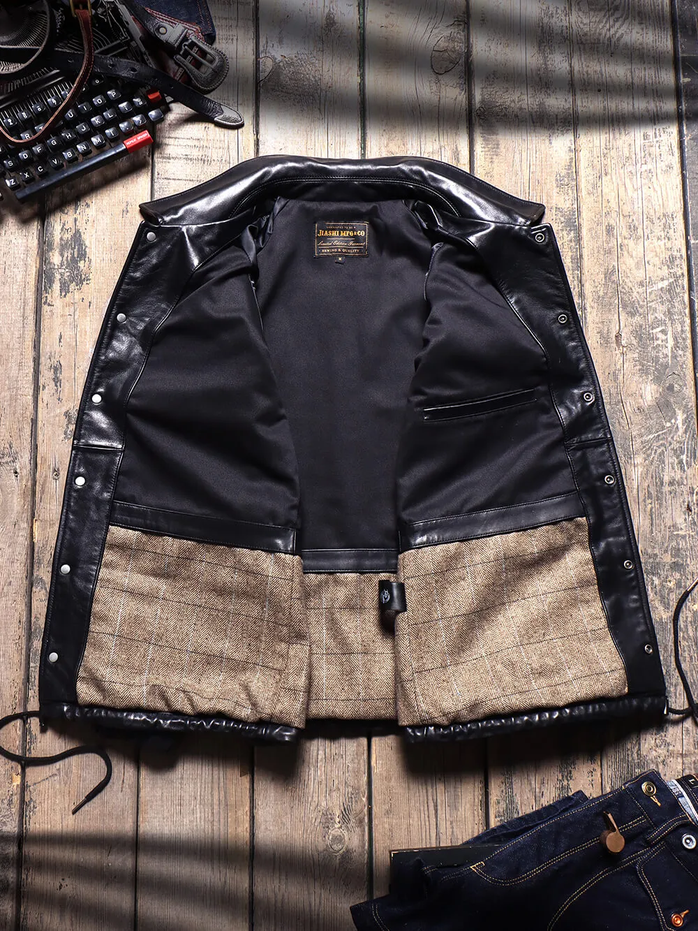 Men's Leather Coach Jacket