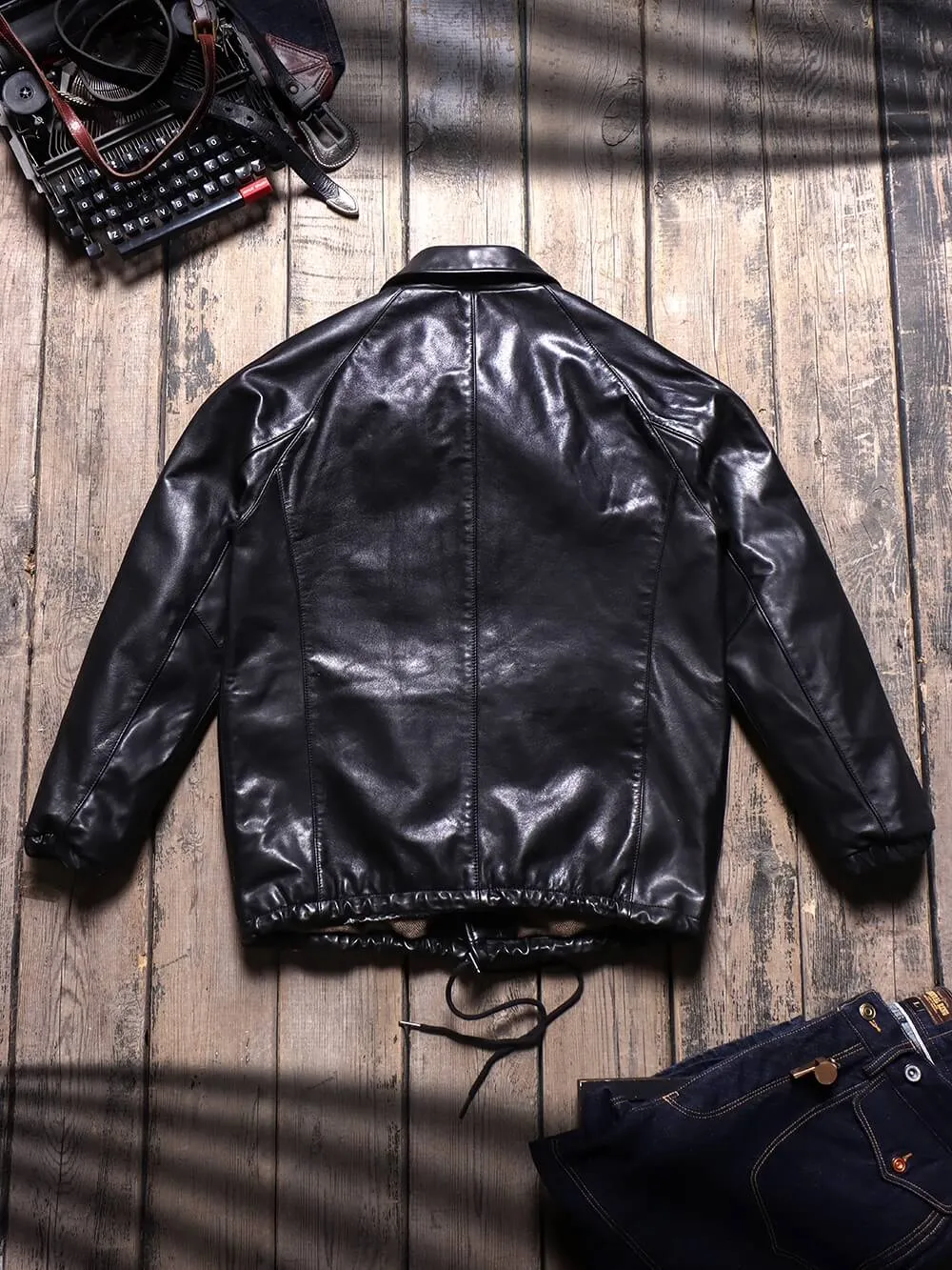 Men's Leather Coach Jacket