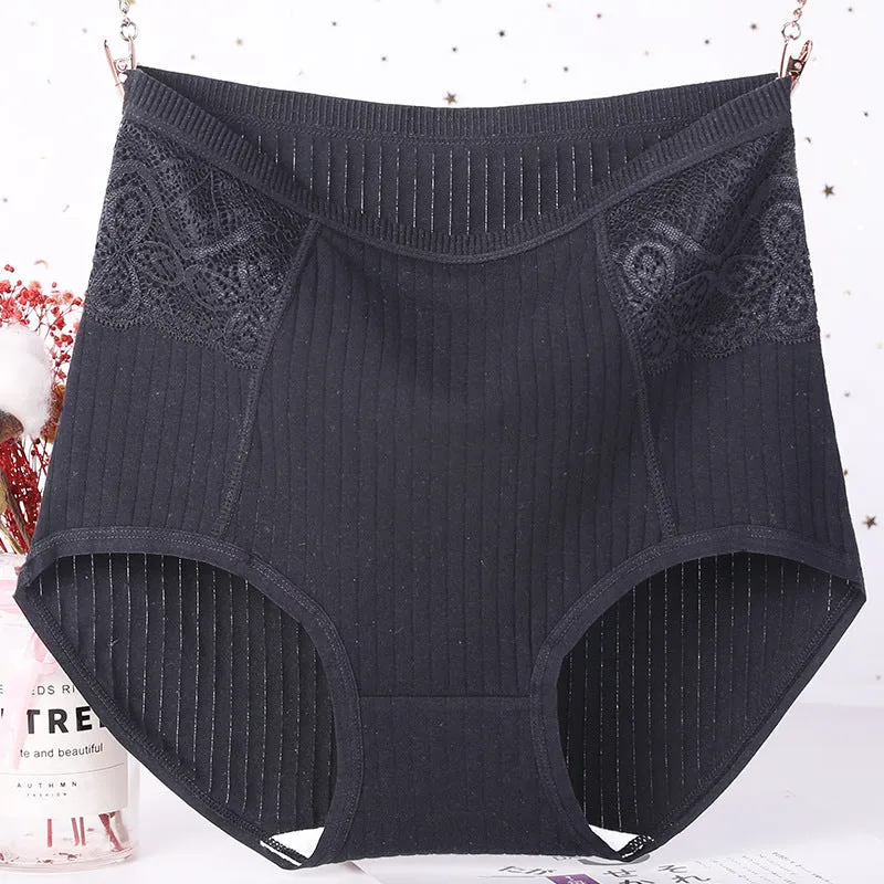 Middle-aged Mother Women's High-waist Micro-abdomen Panties