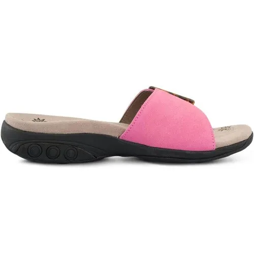 Mila pink Suede Slide Therafit