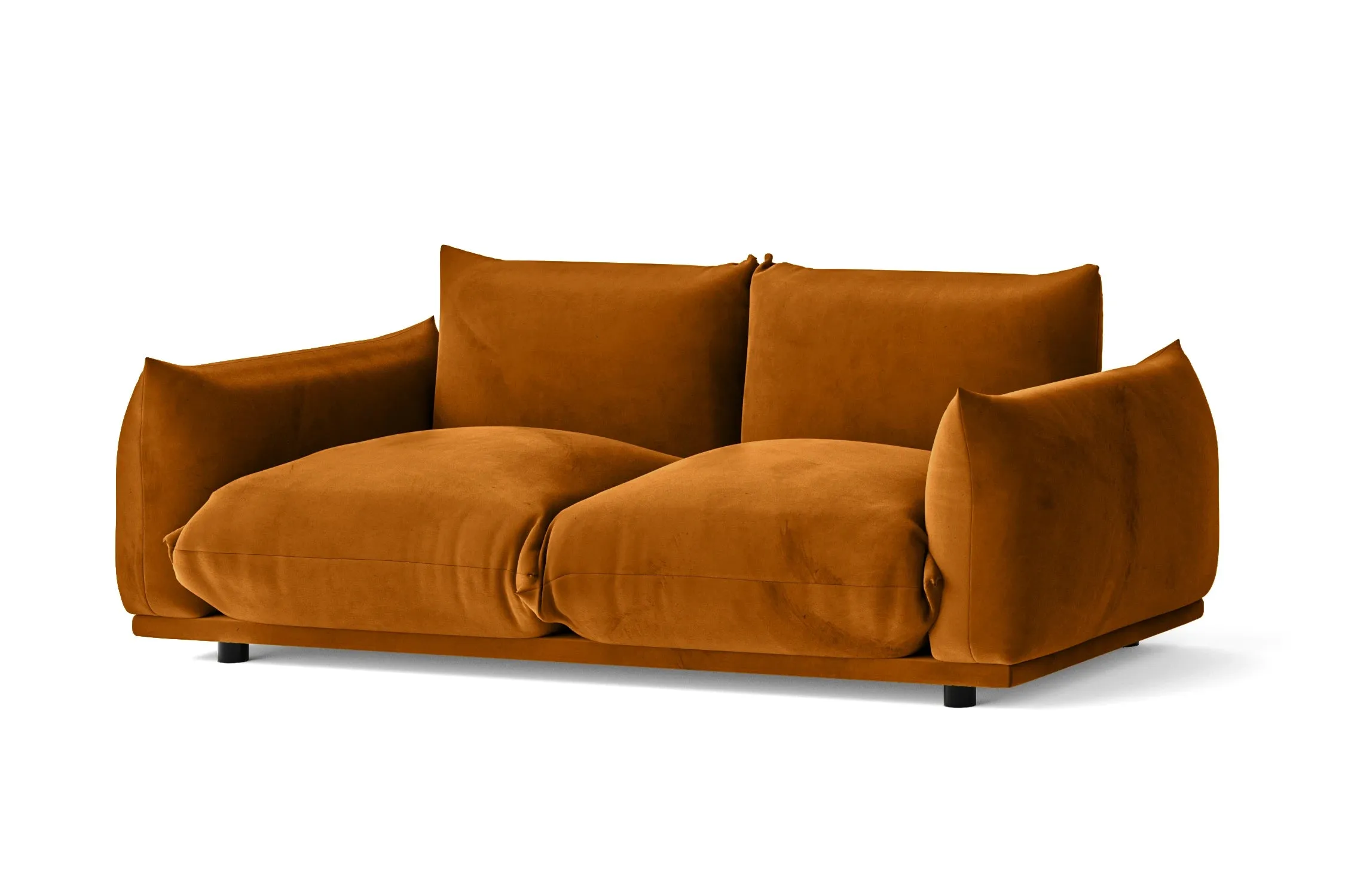 Minneapolis 2 Seater Sofa Gold Velvet