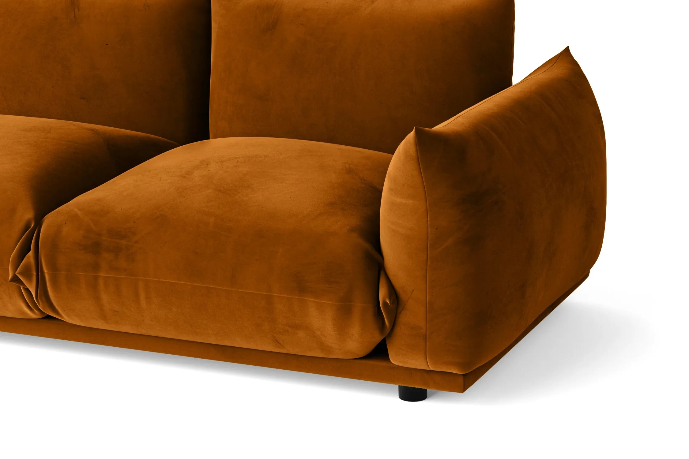 Minneapolis 2 Seater Sofa Gold Velvet