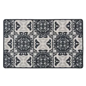 Non Slip Grey Mosaic Mat