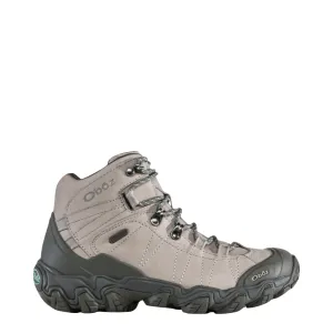 Oboz Women's Bridger Mid Waterproof Hiker in Frost Grey