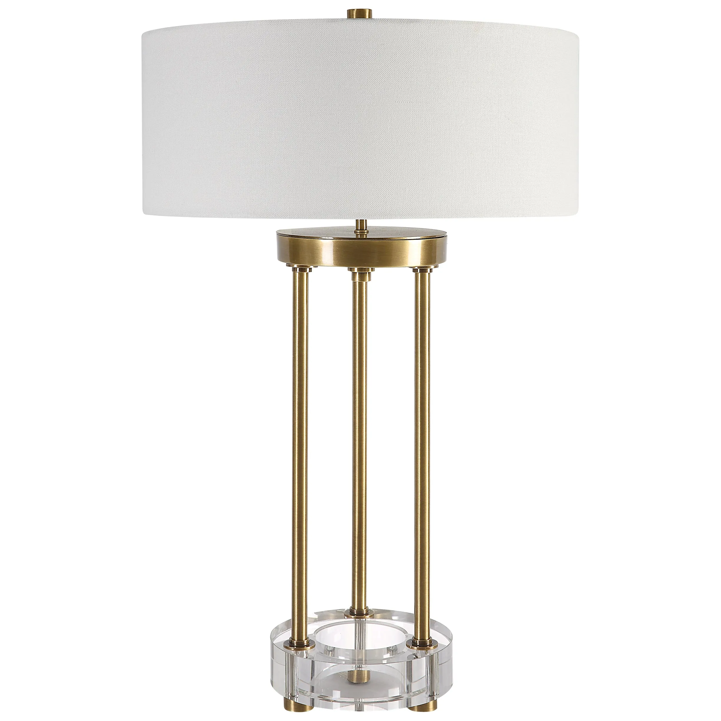 Pantheon Brass Rod Table Lamp