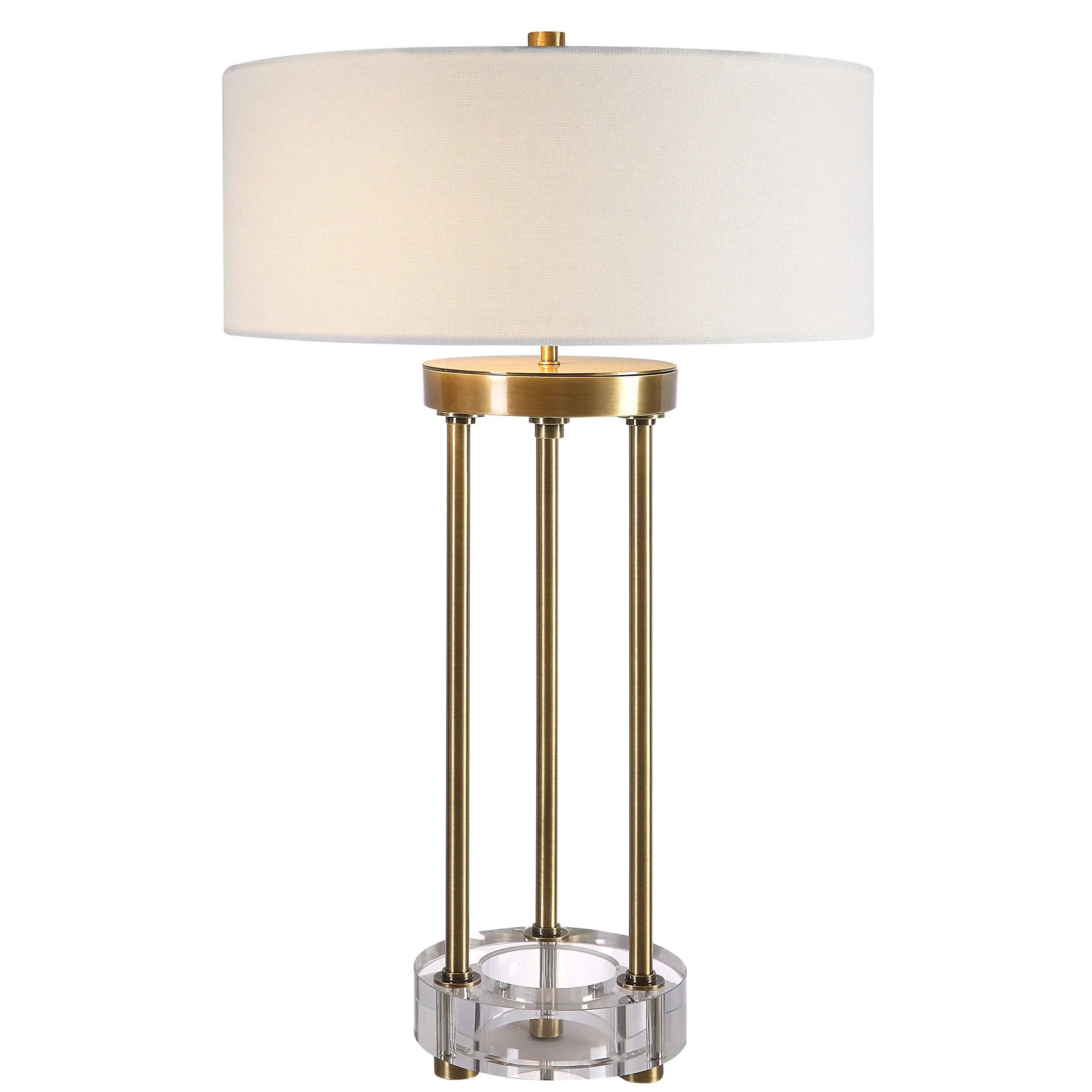 Pantheon Brass Rod Table Lamp