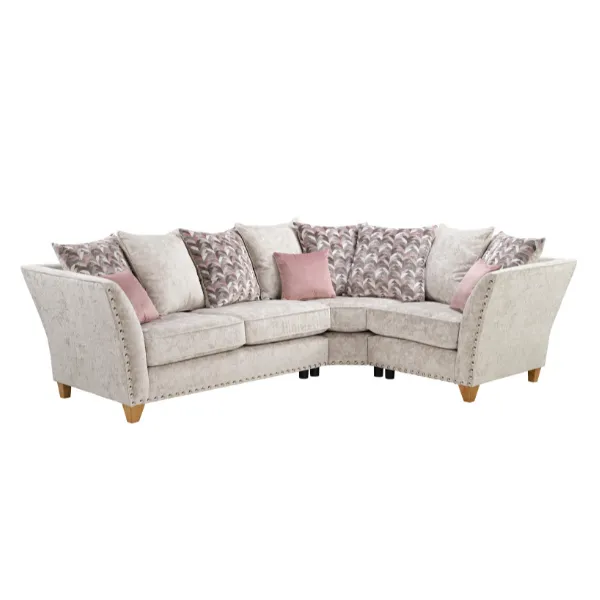 Paris Darwen Nickel 2 Corner 1 Sofa Set by Lebus