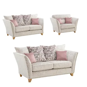 Paris Darwen Nickel 3 2 1 Sofa Set by Lebus