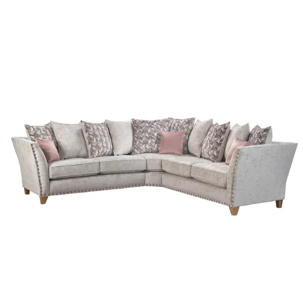 Paris Darwen Nickel 4 Seater Sofa by Lebus