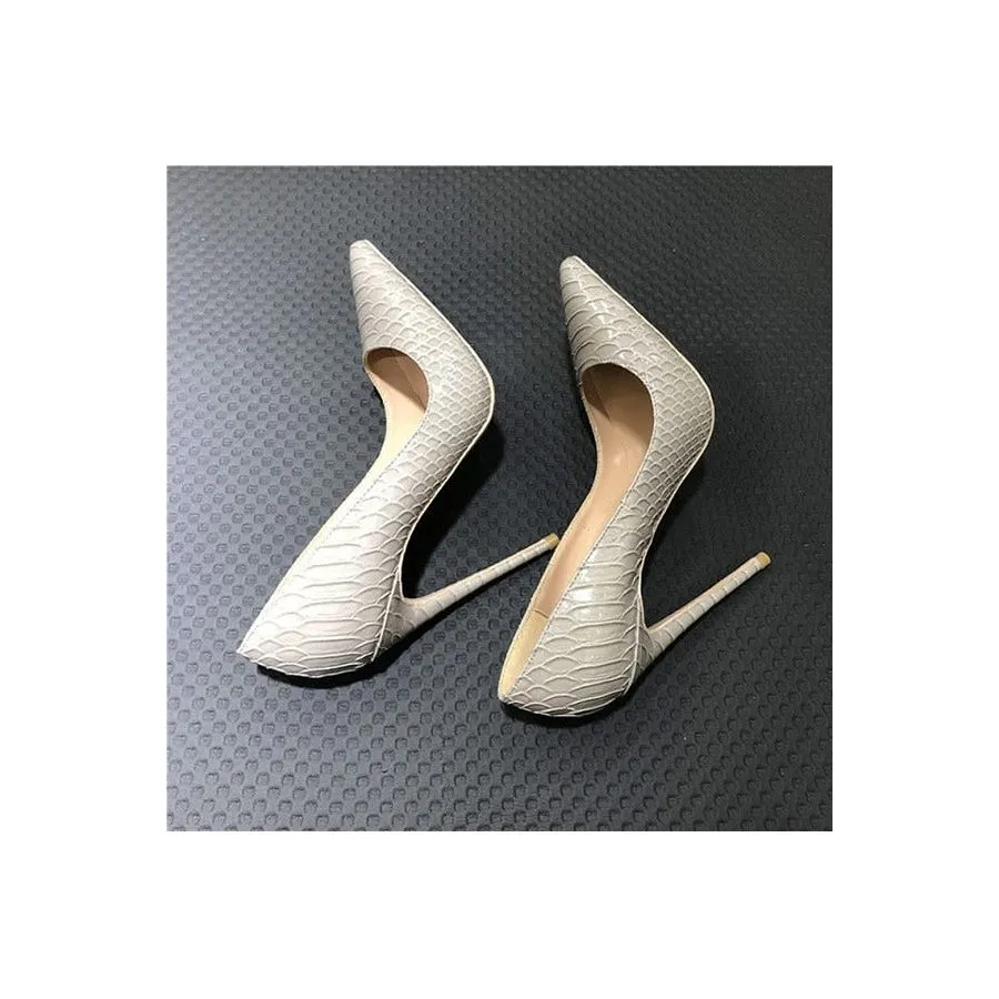 Party Chic CrocLuxe Slip-on Heel Pumps