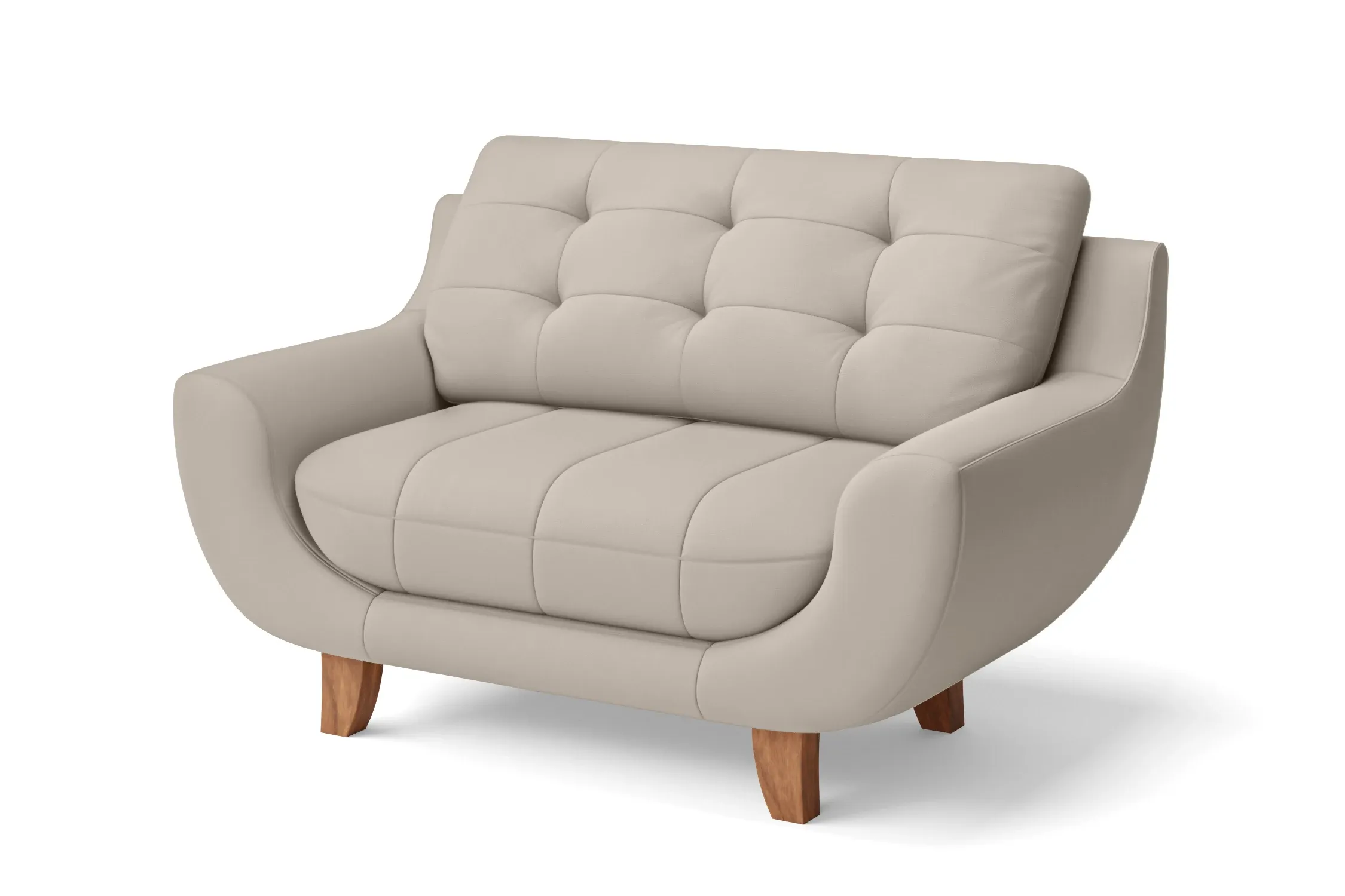 Perugia 2 Seater Sofa Sand Leather