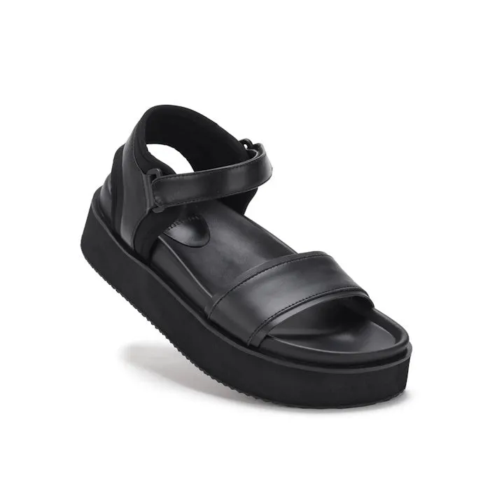 Rollie Womens Ace Sandal All Black Leather