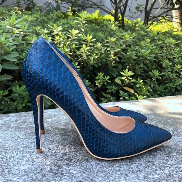 SerpentLuxe Chic Stiletto Pumps