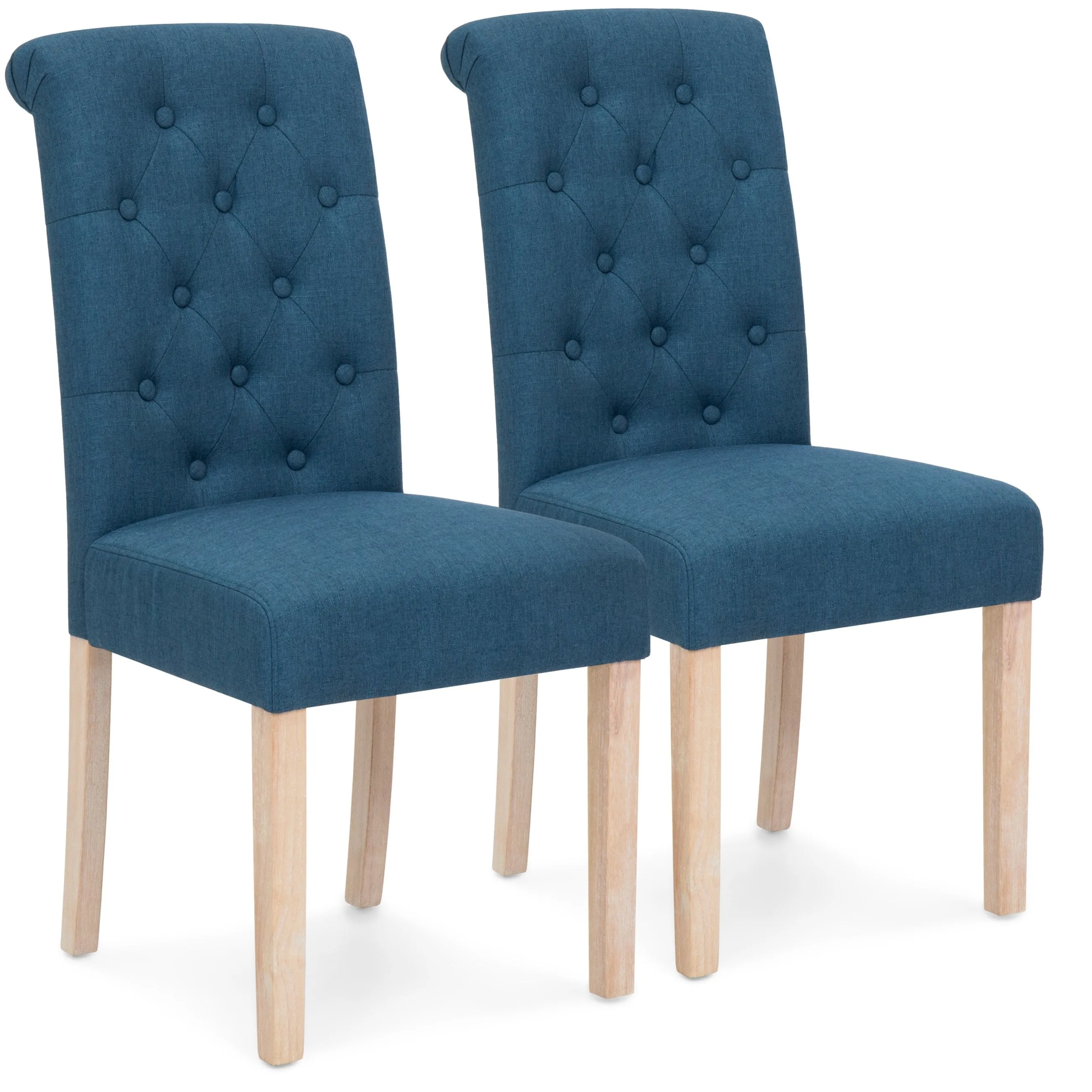 Set of 2 Tufted Parsons Dining Chairs