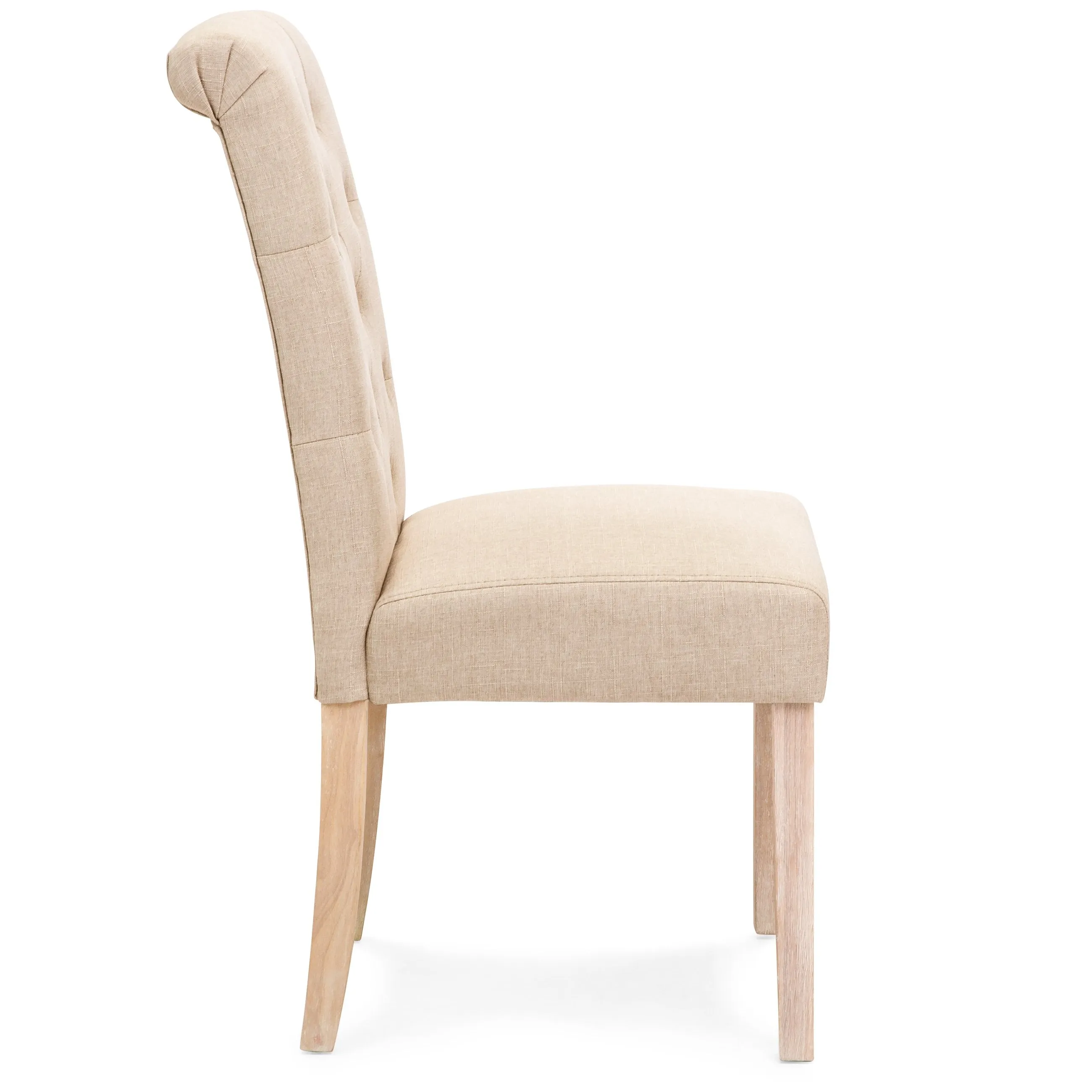 Set of 2 Tufted Parsons Dining Chairs