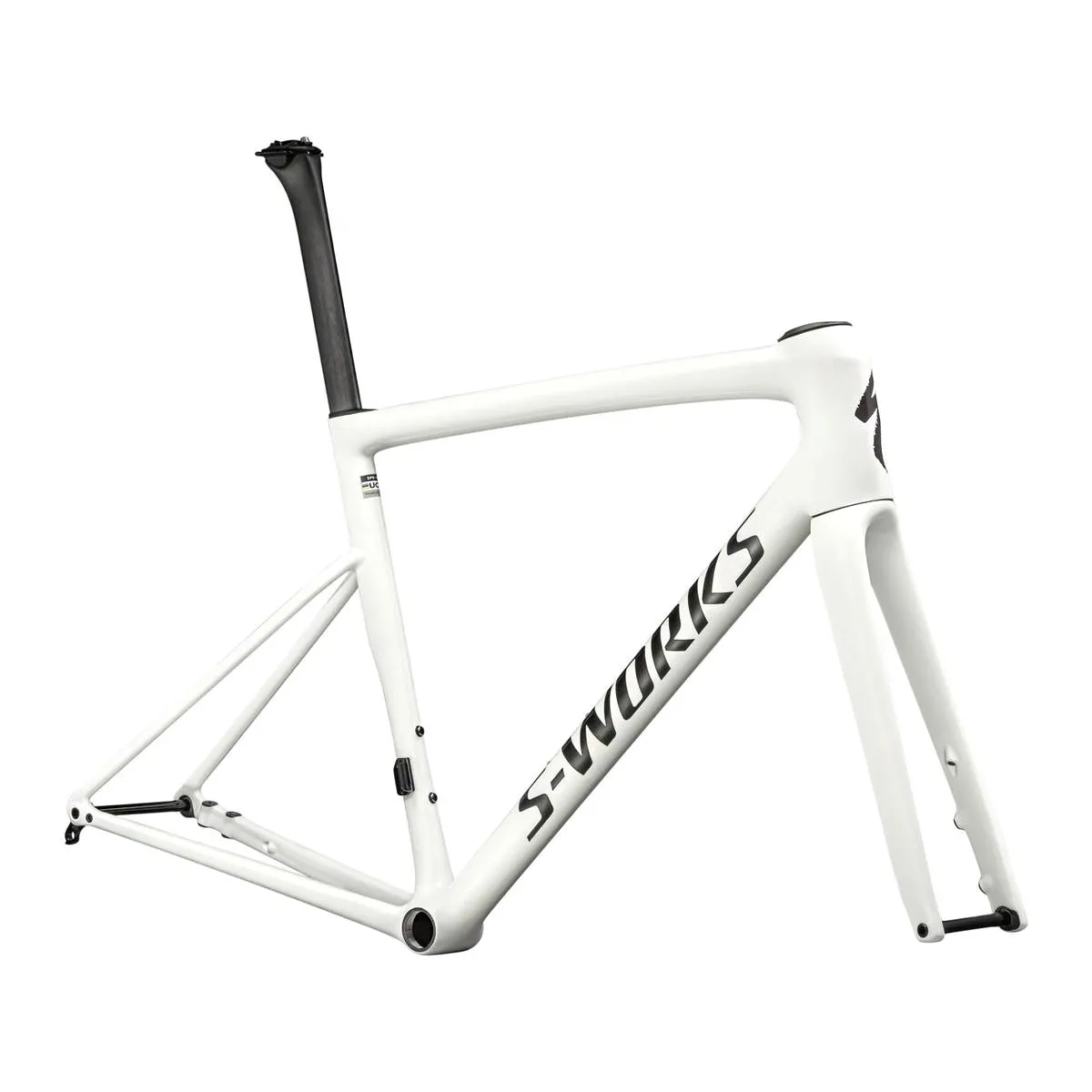 SPECIALIZED Sworks Tarmac SL8 2024 Road Frameset - GLOSS CQV REFLEX FINE GOLD PEARL OVER WHITE / SATIN CARBON