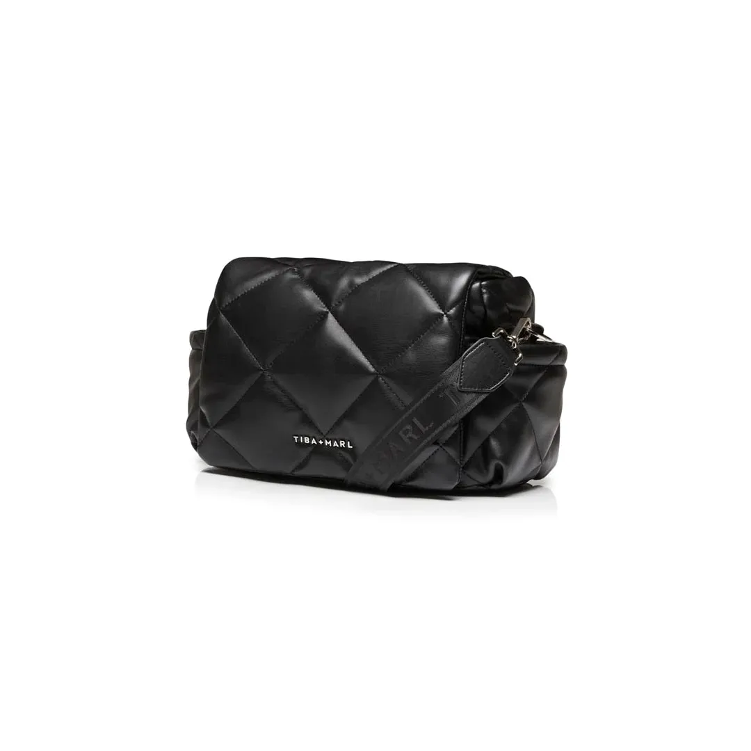 Tiba   Marl Nova Eco Compact Quilted Changing Bag - Black