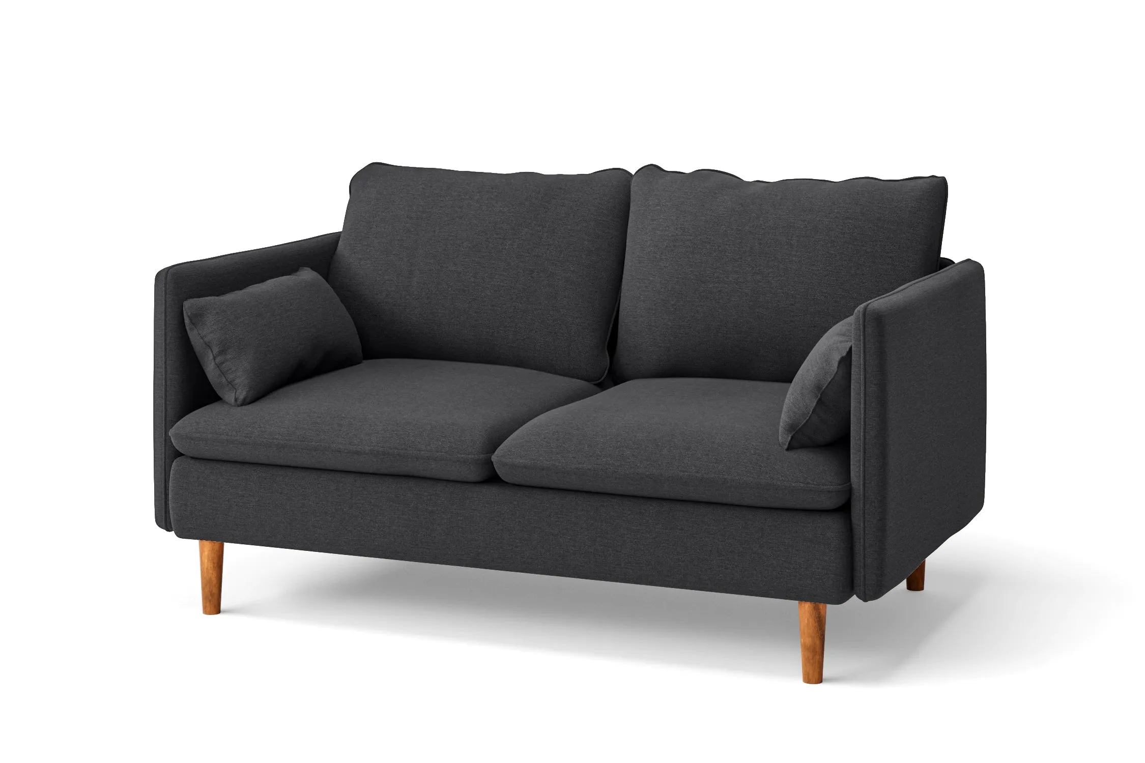 Tirreni 2 Seater Sofa Dark Grey Linen Fabric