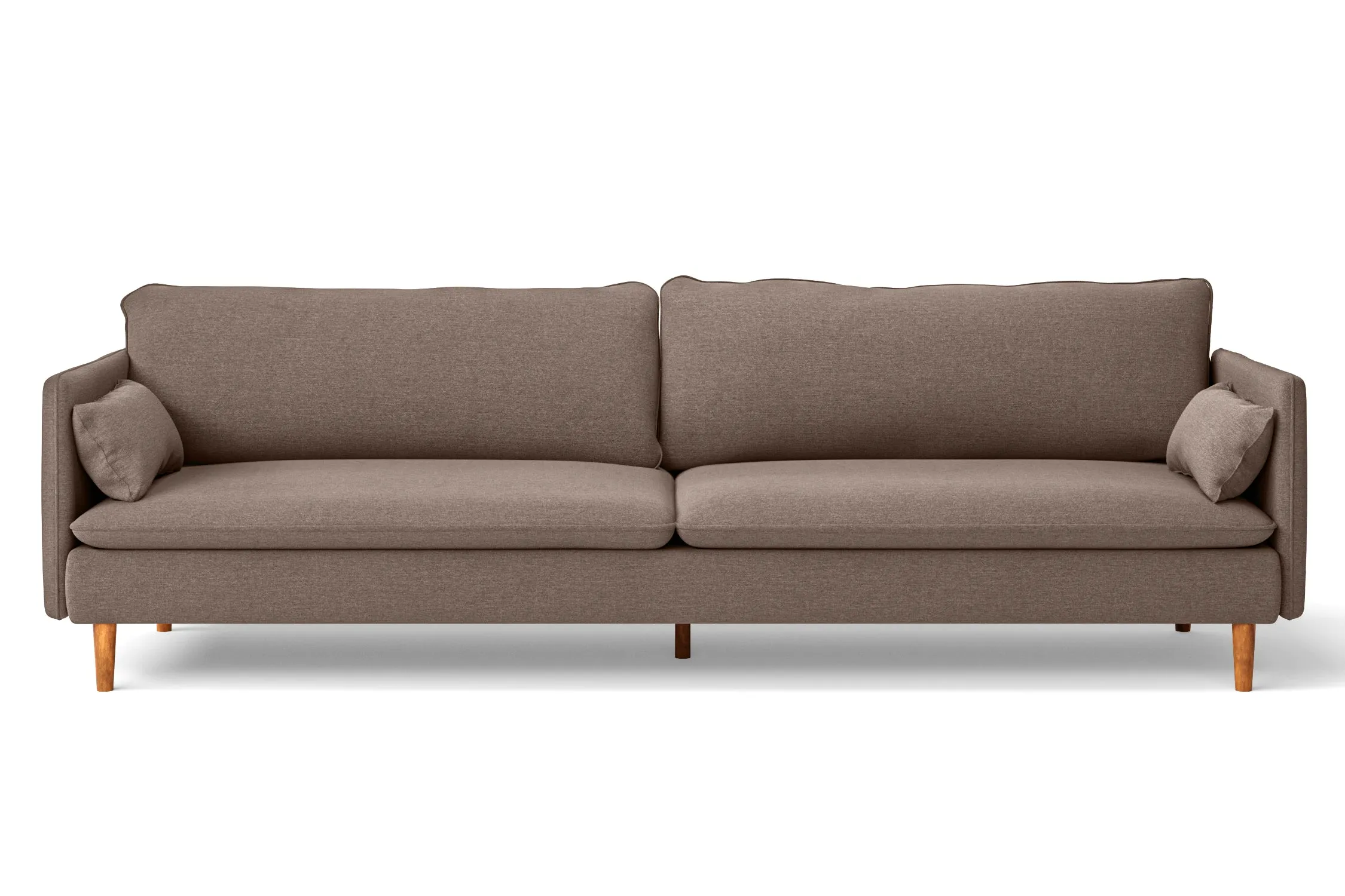 Tirreni 4 Seater Sofa Caramel Linen Fabric