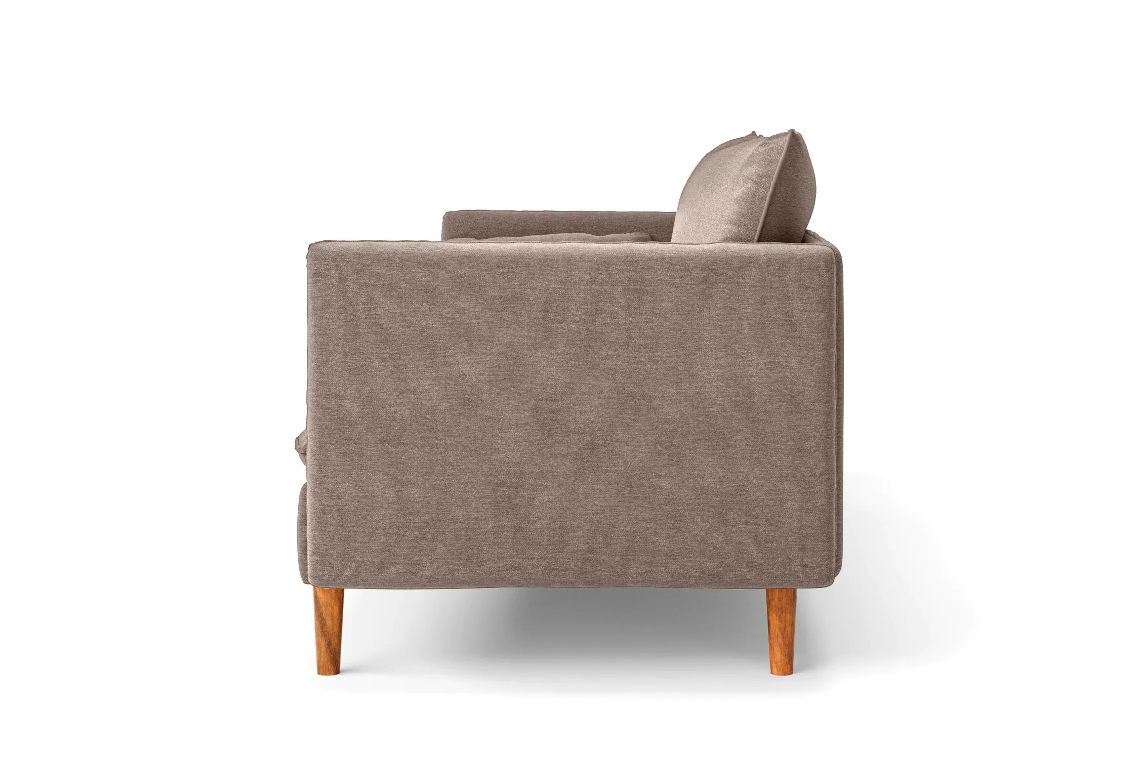 Tirreni 4 Seater Sofa Caramel Linen Fabric