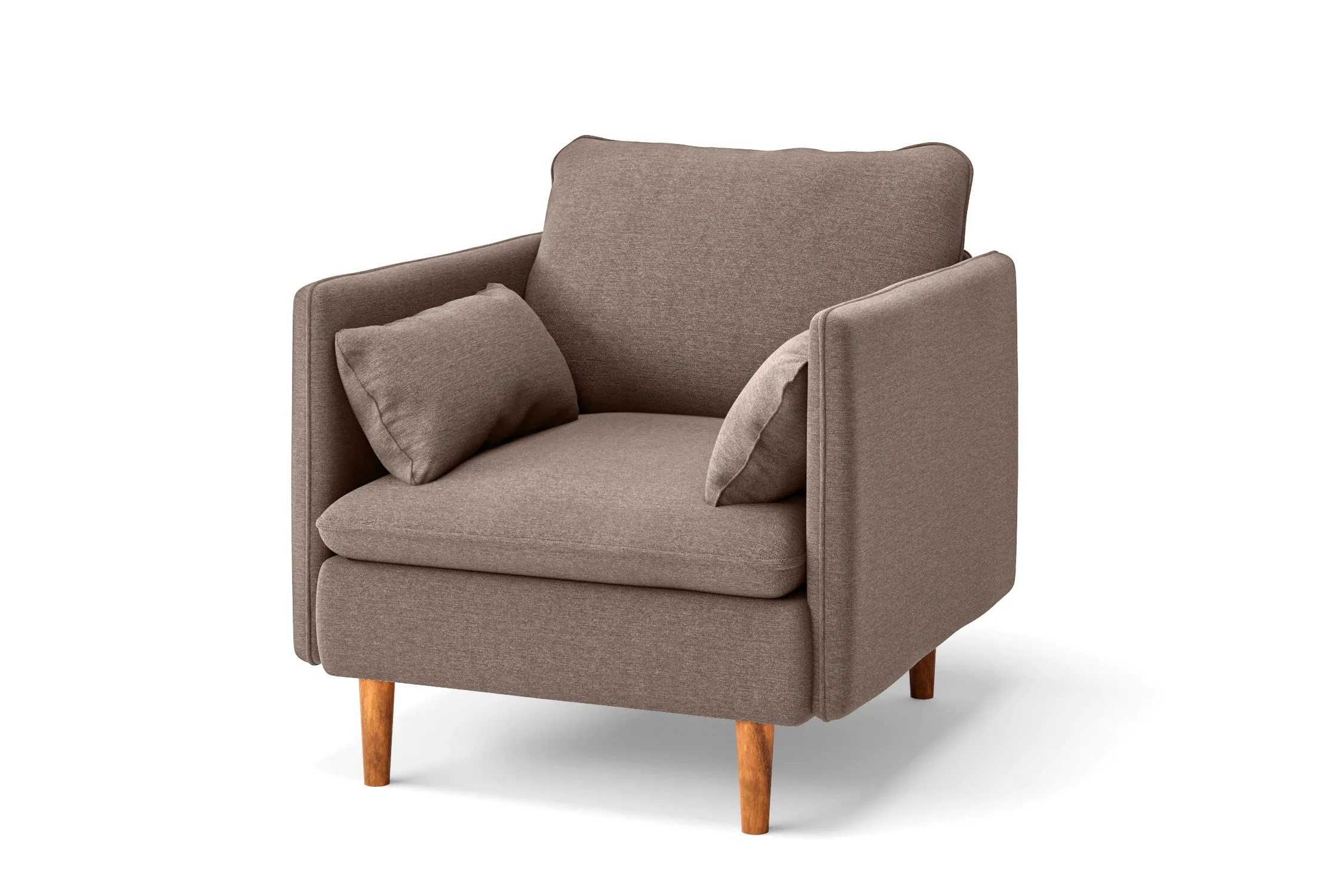 Tirreni Armchair Caramel Linen Fabric