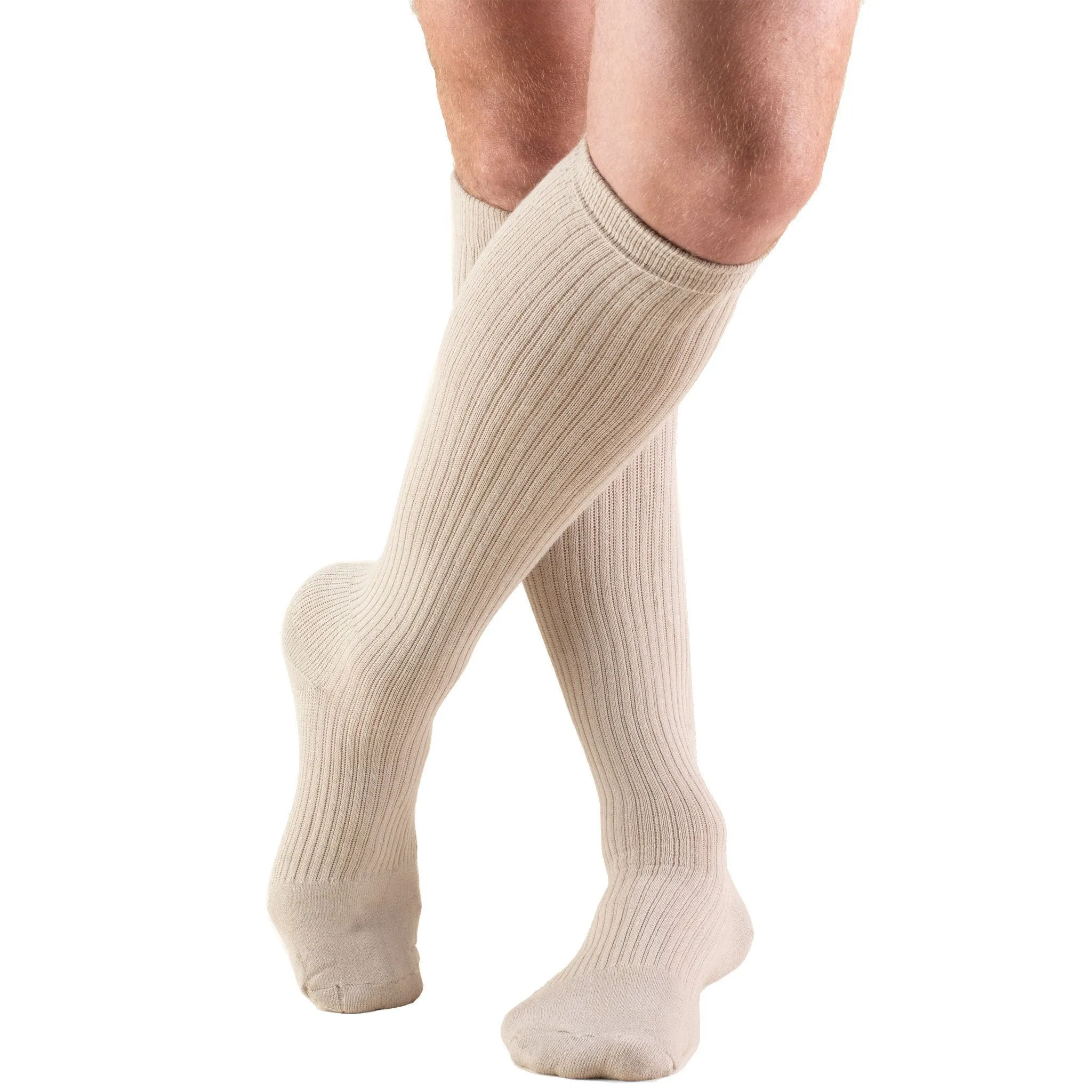 TRUFORM® Men's Cushion Foot Knee High 15-20 mmHg