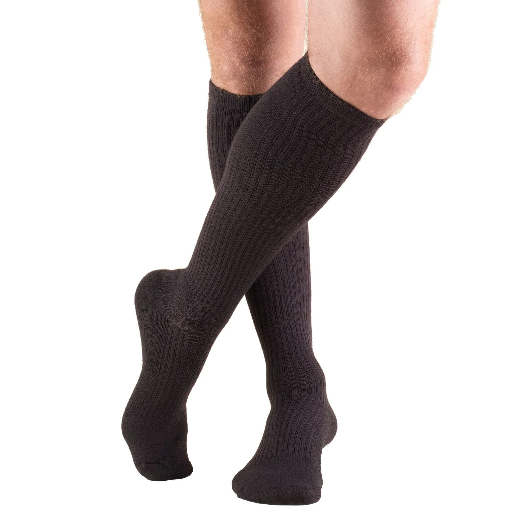 TRUFORM® Men's Cushion Foot Knee High 15-20 mmHg