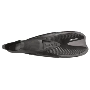 Used Seac Speed Full Foot Lightweight Fins, Black, Size: 36/37 EU