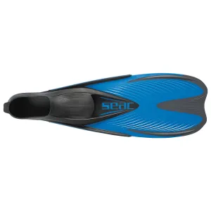 Used Seac Speed Full Foot Lightweight Fins, Blue, Size: 36/37 EU